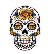 Sugar skull car sticker decal small to large sizes available vehicle , motorhome, window - Mega Sticker Store